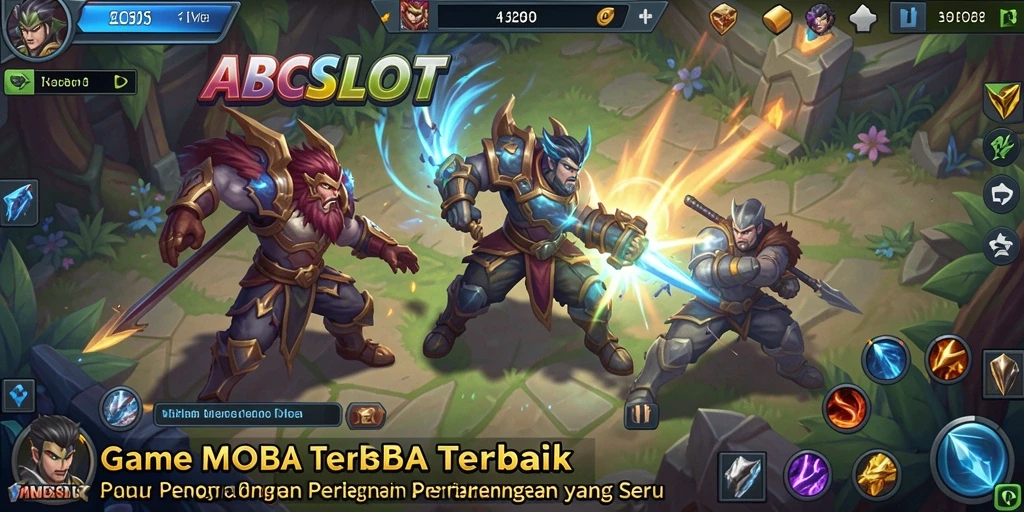 Screenshot gameplay seru dari permainan MOBA ABCSLOT.