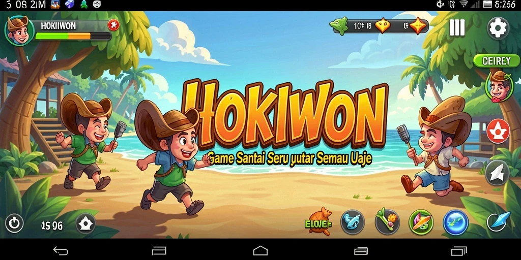 Tampilan gameplay HOKIWON yang seru dan menarik.