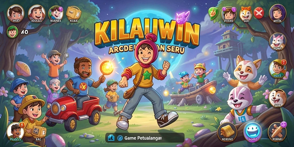 Tangkapan layar KILAUWIN menampilkan momen seru gameplay Arcade.