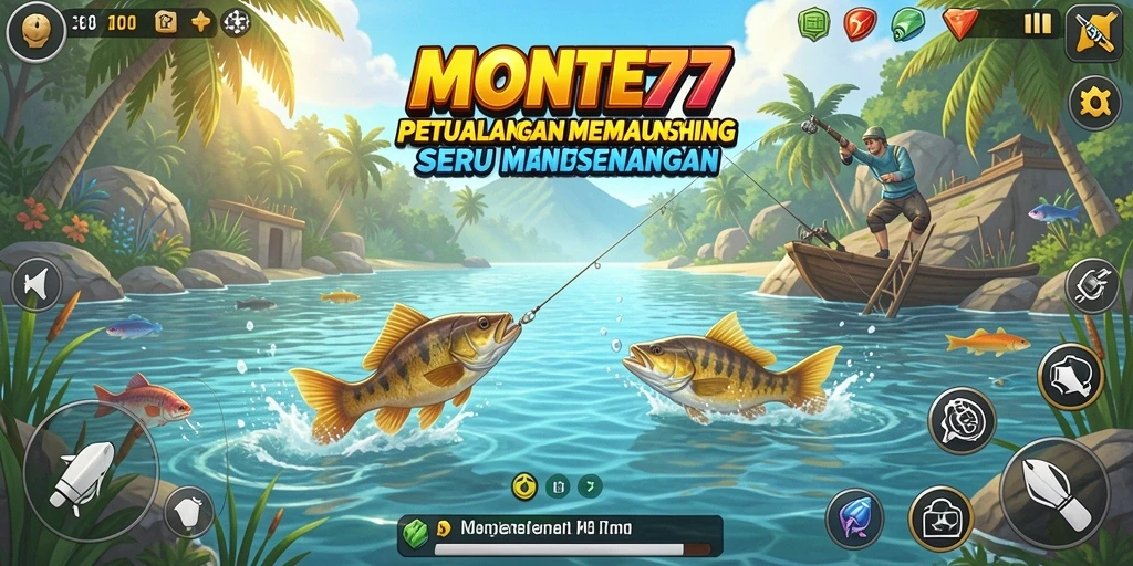 Tangkapan ikan spektakuler di gameplay MONTE77.