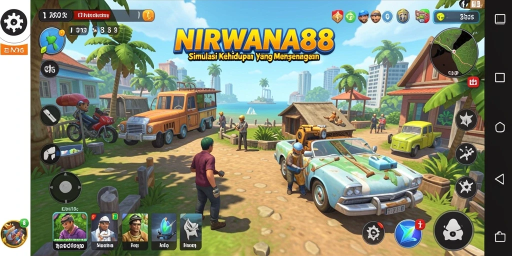 Tampilan gameplay NIRWANA88 yang mendebarkan dan penuh warna.
