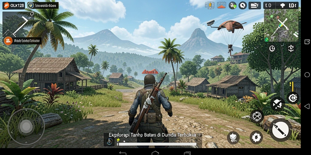Tampilan gameplay Open World OLX128 yang menakjubkan dan interaktif.
