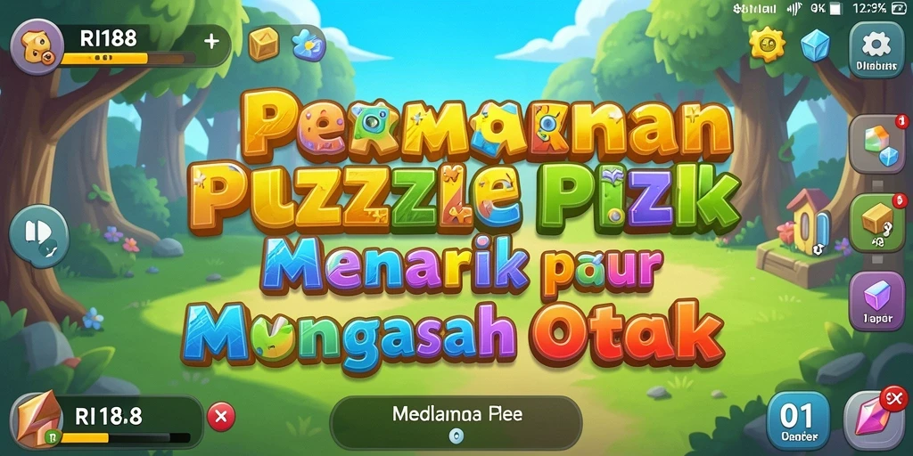 Tampilan screenshot utama RI188 menampilkan gameplay Puzzle yang seru.
