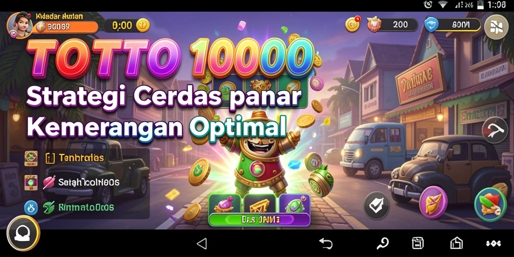 Tampilan gameplay TOTO1000 yang menegangkan dan strategis.
