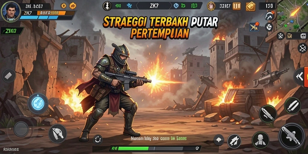 Tampilan gameplay ZK7 yang menegangkan dan strategis.